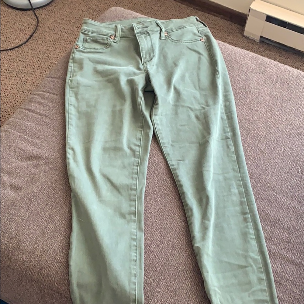 Maurices green jeggings